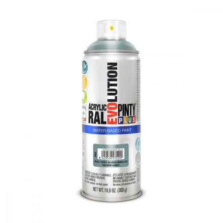 Spray festék Pintyplus Evolution RAL 7001 400 ml Vízbázis Silver Grey MOST 11052 HELYETT 6201 Ft-ért!