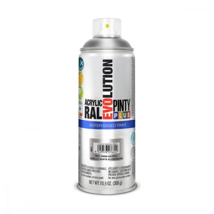 Spray festék Pintyplus Evolution RAL 9006 Vízbázis White Aluminium 400 ml MOST 11052 HELYETT 6201 Ft-ért!