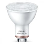   Dikroikus LED Izzó Philips Wiz Fehér F 4,7 W GU10 345 Lm (2700 K) (2700-6500 K) MOST 15252 HELYETT 10268 Ft-ért!