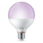   LED Izzók Philips Wiz G95 Smart Full Colors F 11 W E27 1055 lm (2200K) (6500 K) MOST 22221 HELYETT 14965 Ft-ért!