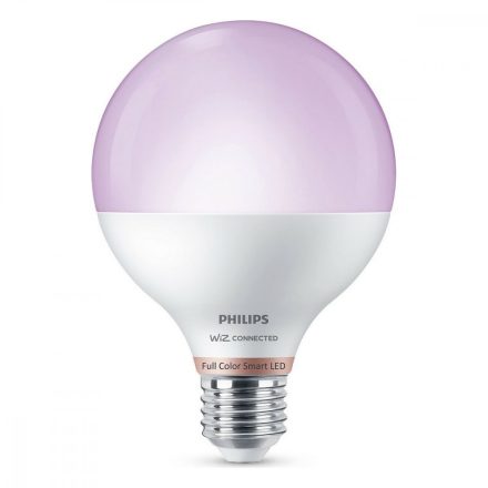 LED Izzók Philips Wiz G95 Smart Full Colors F 11 W E27 1055 lm (2200K) (6500 K) MOST 22221 HELYETT 14965 Ft-ért!