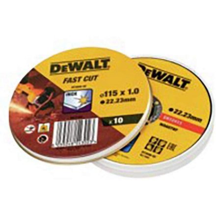 Vágólemez Dewalt Fast Cut dt3506-qz 10 egység 115 x 1 x 22,23 mm MOST 10232 HELYETT 6126 Ft-ért!