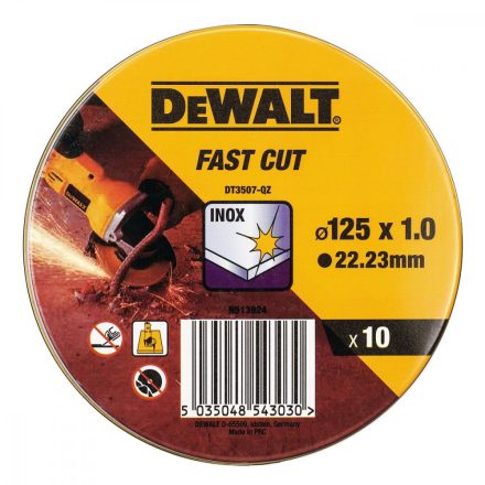 Vágólemez Dewalt Fast Cut dt3507-qz 10 egység 115 x 1 x 22,23 mm MOST 11524 HELYETT 6895 Ft-ért!