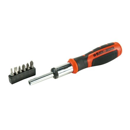 Bit set with screwdriver Black & Decker BDHT0-62129 6 Darabok MOST 11222 HELYETT 6722 Ft-ért!