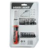 Bit set with screwdriver Black & Decker BDHT0-62130 29 Darabok MOST 13141 HELYETT 7863 Ft-ért!