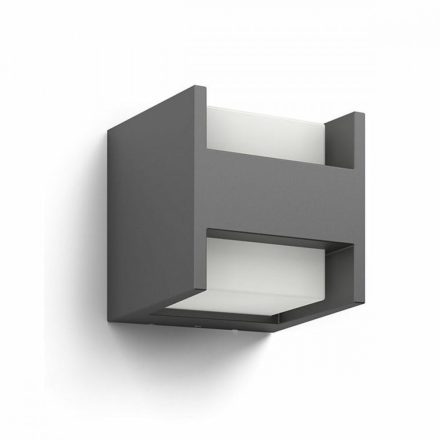 LED fali lámpa Philips 16459/93/16 Antracit Alumínium 4,5 W 800 lm A++ (4000 K) (Meleg fehér) MOST 48919 HELYETT 37229 Ft-ért!