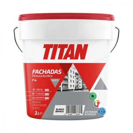 Festék Titan 125670001 125 ml Fehér 1 L MOST 11864 HELYETT 7102 Ft-ért!