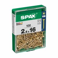   Csavaros doboz SPAX Fa csavar Lapos fej (2,5 x 16 mm) MOST 2552 HELYETT 1339 Ft-ért!