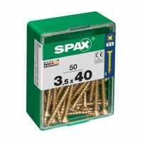   Csavaros doboz SPAX Yellox Fa Lapos fej 50 Darabok (3,5 x 40 mm) MOST 5932 HELYETT 3332 Ft-ért!