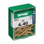   Csavaros doboz SPAX Fa csavar Lapos fej (4,0 x 40 mm) (4 x 40 mm) MOST 4014 HELYETT 2398 Ft-ért!