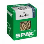   Csavaros doboz SPAX Fa csavar Lapos fej (4,5 x 40 mm) MOST 10743 HELYETT 6027 Ft-ért!