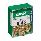   Csavaros doboz SPAX Fa csavar Lapos fej (5 x 25 mm) (5,0 x 25 mm) MOST 6450 HELYETT 3621 Ft-ért!