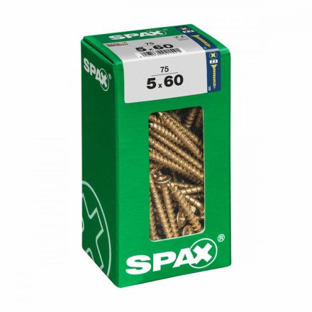 Csavaros doboz SPAX Fa csavar Lapos fej (5 x 60 mm) (5,0 x 60 mm) MOST 10990 HELYETT 6581 Ft-ért!