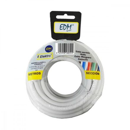 Kábel EDM 2 X 0,5 mm Fehér 15 m MOST 10642 HELYETT 5969 Ft-ért!