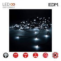  LED-es fényfüggöny EDM Easy-Connect Fehér 1,8 W (2 x 1 m) MOST 17085 HELYETT 11509 Ft-ért!
