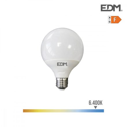 LED Izzók EDM F 15 W E27 1521 Lm Ø 12,5 x 14 cm (6400 K) MOST 13736 HELYETT 8218 Ft-ért!