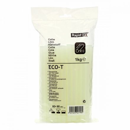 Forró olvadék ragasztó rudak Rapid ECO-T Ø 12 x 190 mm 1 kg Áttetsző MOST 14633 HELYETT 9855 Ft-ért!