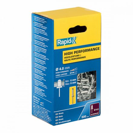 Szegecsek Rapid 5001434 Ø 4 x 12 mm MOST 15291 HELYETT 10302 Ft-ért!