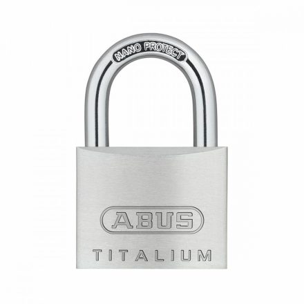 Kulccsal záródó lakat ABUS Titalium 64ti/40 Acél Alumínium normál (4 cm) MOST 12328 HELYETT 7383 Ft-ért!