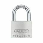   Kulccsal záródó lakat ABUS Titalium 64ti/50 Acél Alumínium normál (5 cm) MOST 20156 HELYETT 12063 Ft-ért!