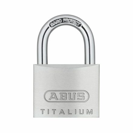 Kulccsal záródó lakat ABUS Titalium 64ti/50 Acél Alumínium normál (5 cm) MOST 20156 HELYETT 12063 Ft-ért!