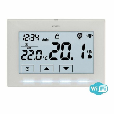 Vezeték Nlküli Kronotermosztát Perry 1tx cr029 Wi-Fi Fehér MOST 70444 HELYETT 54211 Ft-ért!