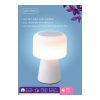 LED-es lámpa Bluetooth hangszóróval és vezeték nélküli töltővel Lumineo 894417 Fehér Újratölthető MOST 59655 HELYETT 45398 Ft-ért!