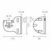 Awning support Micel TLD03 Fehér 11,3 x 8,5 x 11 cm 2 Darabok Tengely MOST 37682 HELYETT 26283 Ft-ért!