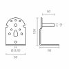 Awning support Micel TLD08 Fehér 6,5 x 8,6 x 10,8 cm 2 Darabok Tengely MOST 29661 HELYETT 20686 Ft-ért!