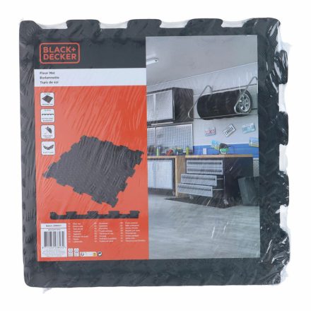 EVA habosított lapok Black & Decker Fekete Eva Gumi 40 x 40 cm (6 Darabok) MOST 14432 HELYETT 8640 Ft-ért!