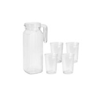   Kancsó pohárkészlettel Excellent Houseware ye9000500 200 ml 1,1 L (5 Darabok) MOST 10588 HELYETT 6333 Ft-ért!