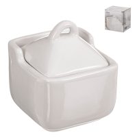  Sótartó fedéllel Kozina Fehér Kerámia 10 x 10 x 11,5 cm MOST 5182 HELYETT 2712 Ft-ért!