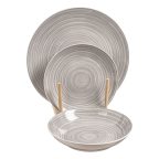   Porcelán Étkészlet Caison Sakura Barna Szürke Porcelán 12 Darabok MOST 33683 HELYETT 23489 Ft-ért!
