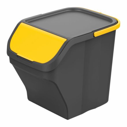 Szelektív kuka Mondex Stack N' Sort Sárga Szürke 25 L Fedéllel 40 x 30 x 34 cm MOST 12630 HELYETT 7557 Ft-ért!