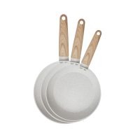   Serpenyő szett San Ignacio Krémszín Ø 18 x 4 cm Ø 22 x 5 cm Ø 26 x 5 cm 3 Darabok MOST 26320 HELYETT 17726 Ft-ért!