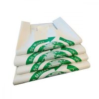  Bevásárló táska Fehér Biológiailag lebomló 50 x 60 cm (100 egység) MOST 12731 HELYETT 8094 Ft-ért!