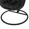 Hintaszék Dido 190 x 95 x 95 cm Fekete Rattan MOST 362282 HELYETT 275736 Ft-ért!