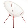 Kerti fotel Acapulco 73 x 80 x 85 cm Piros Fehér Rattan MOST 42237 HELYETT 28449 Ft-ért!