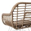 градински стол Ariki 57 x 62 x 80 cm szintetikus rattan Acél Fehér MOST 102735 HELYETT 76435 Ft-ért!