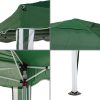 Pergola Poliészter Acél 300 x 300 x 250 cm MOST 84134 HELYETT 62595 Ft-ért!