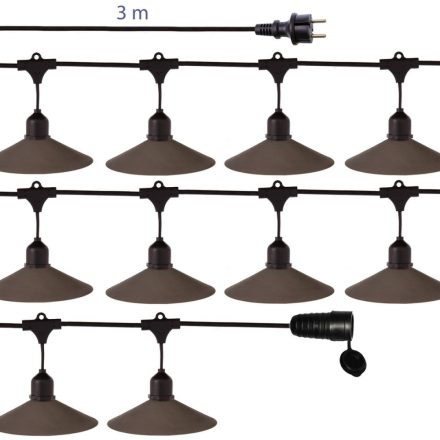 LED-es fény fűzér Chateau E27 23 x 22 x 12 cm MOST 53978 HELYETT 39693 Ft-ért!