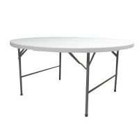   Összecsukható Asztal Fehér HDPE 122 x 122 x 74 cm MOST 73081 HELYETT 54368 Ft-ért!