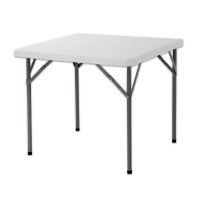   Összecsukható Asztal Fehér HDPE 87 x 87 x 74 cm MOST 48873 HELYETT 32914 Ft-ért!