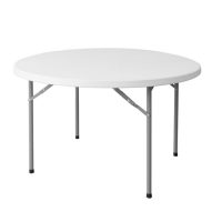   Összecsukható Asztal Fehér HDPE 120 x 120 x 74 cm MOST 67134 HELYETT 49945 Ft-ért!
