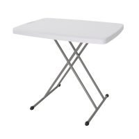   Összecsukható Asztal Fehér Acél HDPE 76 x 50 x 71,5 cm MOST 31556 HELYETT 20239 Ft-ért!