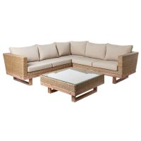   Kerti kanapé Patsy Fa Rattan 235 x 230 x 64,5 cm MOST 1510857 HELYETT 1149921 Ft-ért!