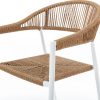 градински стол Neska Fehér Alumínium szintetikus rattan 56 x 59,5 x 81 cm MOST 143649 HELYETT 108100 Ft-ért!