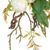 Dekorációs virágok 65 x 30 x 18 cm Fehér Pünkösdi rózsa MOST 17642 HELYETT 11318 Ft-ért!