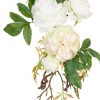 Dekorációs virágok 65 x 30 x 18 cm Fehér Pünkösdi rózsa MOST 17642 HELYETT 11318 Ft-ért!