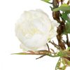 Dekorációs virágok 100 x 27 x 20 cm Fehér Pünkösdi rózsa MOST 20975 HELYETT 13452 Ft-ért!